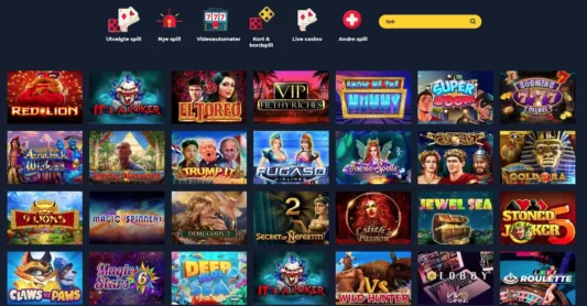spillutvalg hos spinup casino