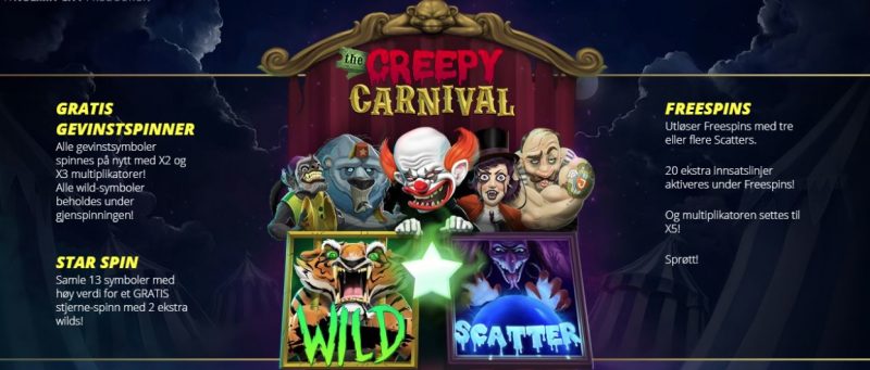 the creepy carnival nolimit city spilleautomat