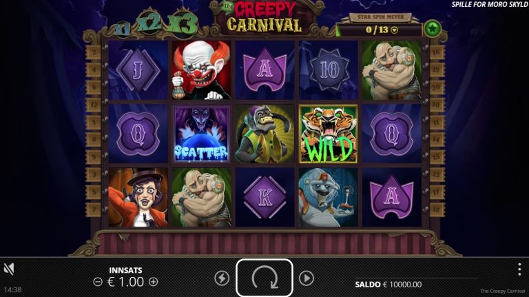 The Creepy Carnival casinotopplisten