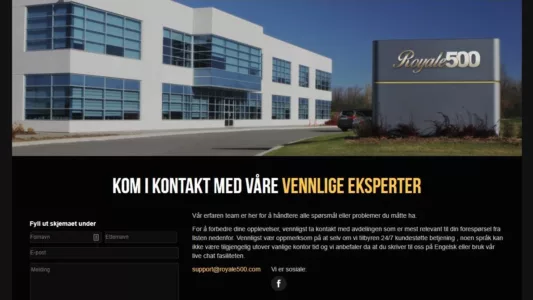 casino royale 500 tilbyr support hele tiden