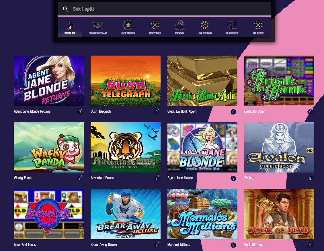 gambola casino spillutvalg
