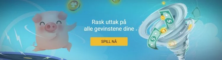 raske uttak hos piggy bang casino