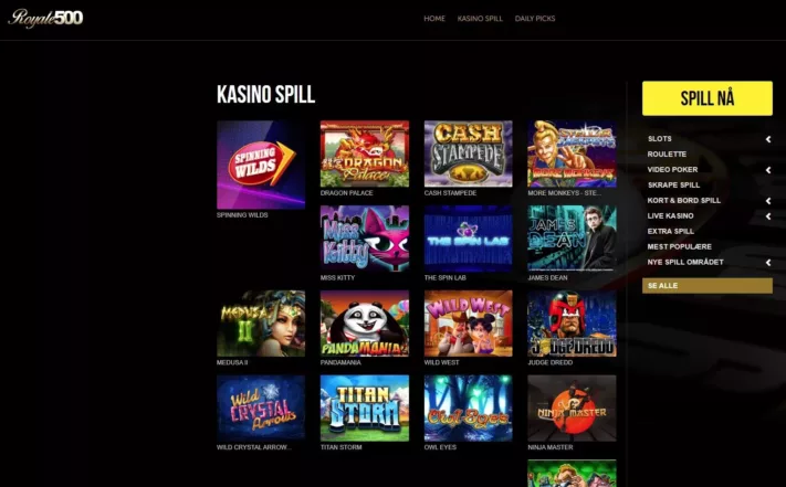 spillutvalget hos casino royale 500