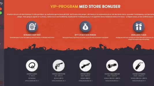 gunsbet casino vip program