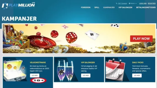 playmillion casino kampanjer