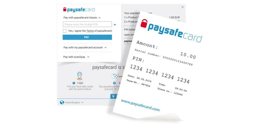 paysafecard nettcasino