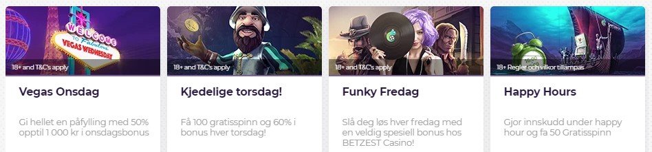 kampanjer hos betzest casino