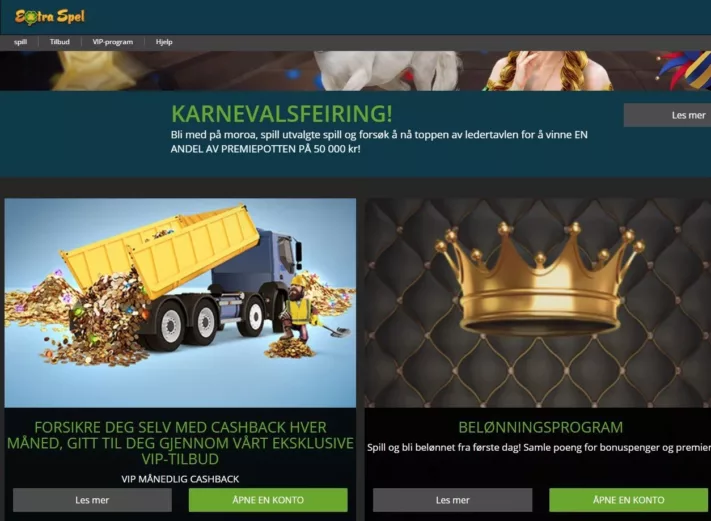 kampanjer hos extraspel casino