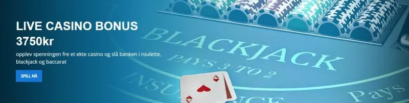 live casino bonus hos exclusivebet