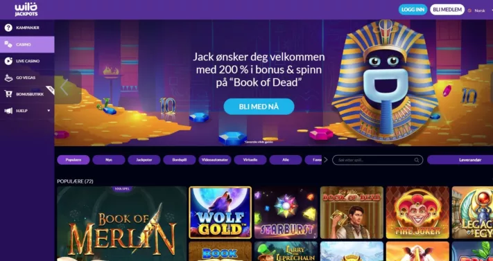 wild jackpots casino omtale