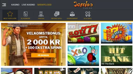 jambo casino skrapelodd