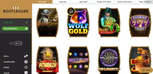 bootlegger casino spillutvalg