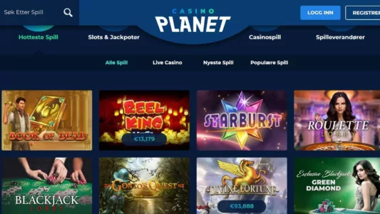 casino planet spillutvalg