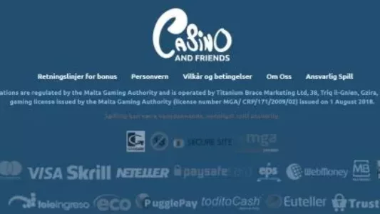 Casino and friends betalingsmetoder