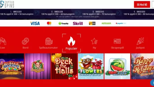 captain spins casino spillutvalg