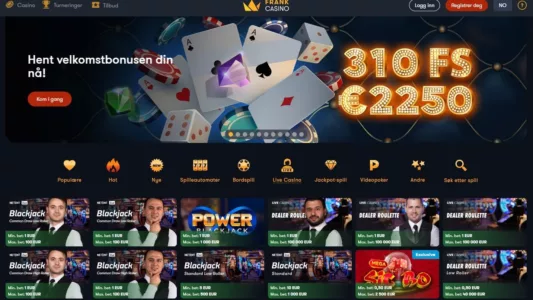 frank casino omtale