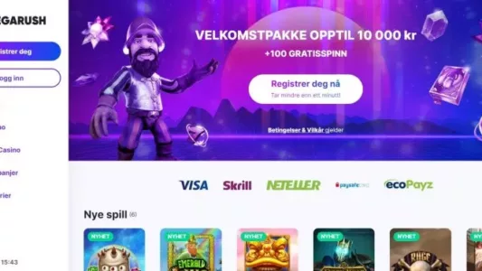 megarush casino omtale