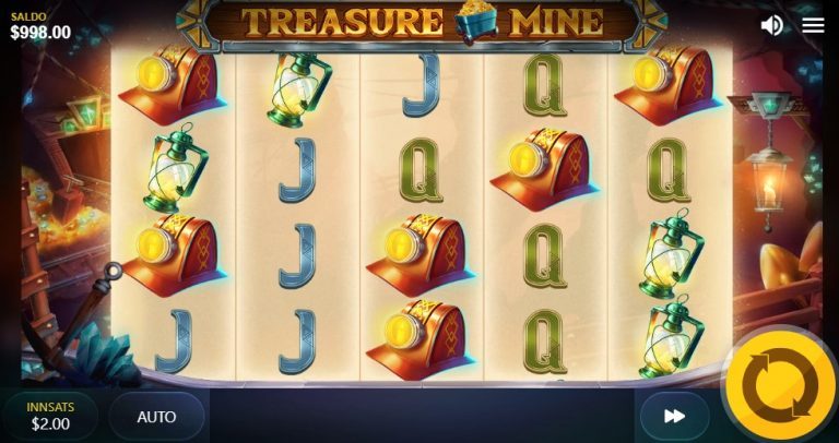 Treasure Mine casinotopplisten