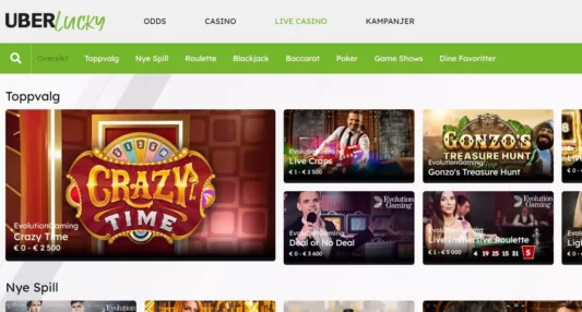 uberlucky casino norge omtale 2