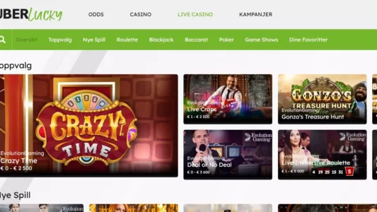 uberlucky casino norge omtale 2