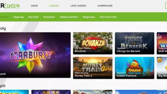 uberlucky casino norge omtale