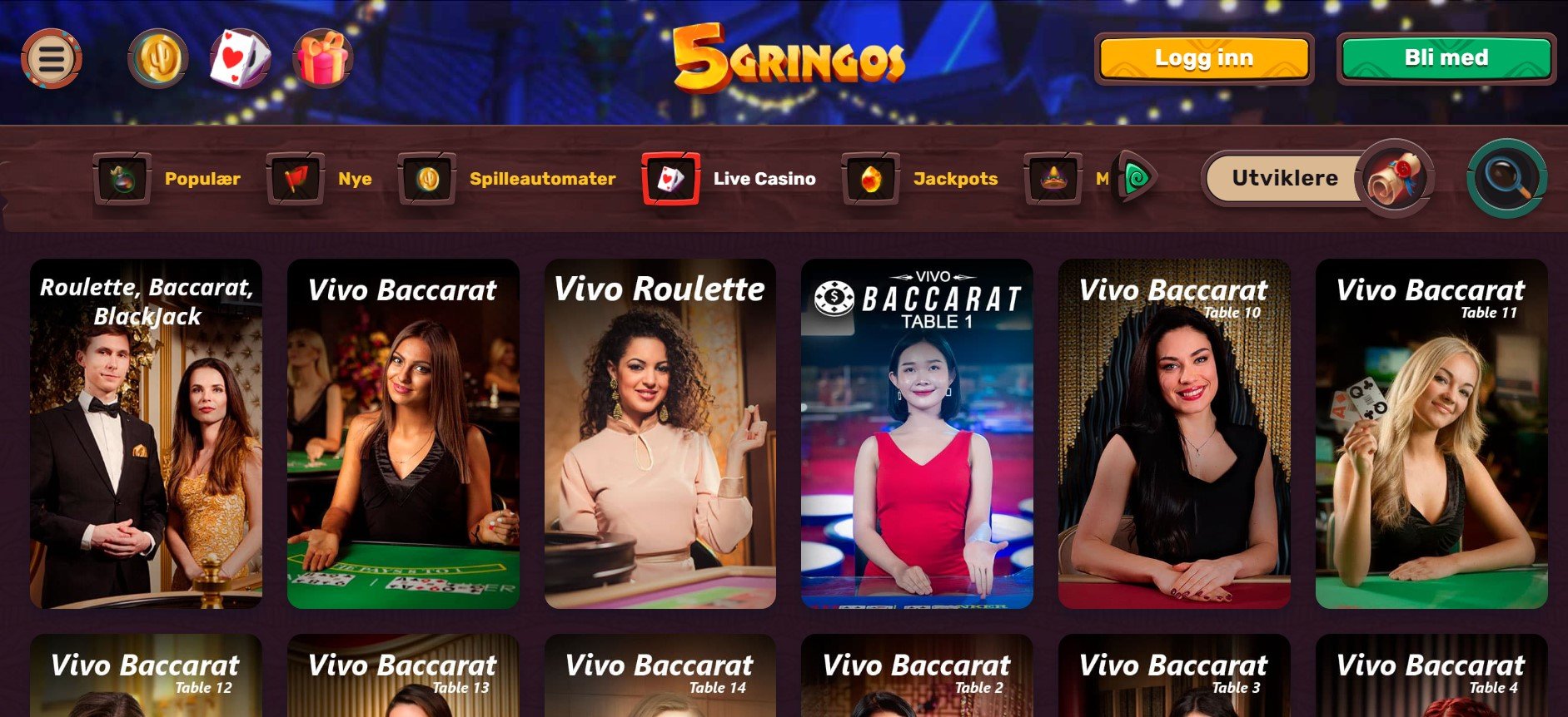 5gringos live casino
