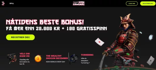 spin samurai casino omtale