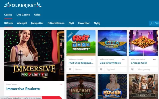 folkeriket casino (folkeautomaten) omtale