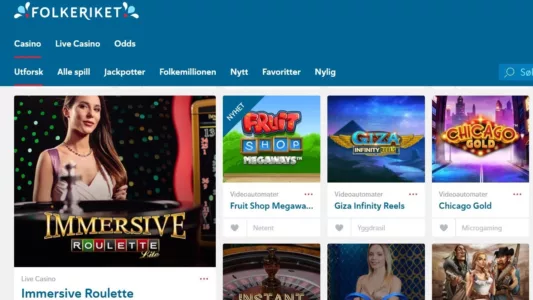 folkeriket casino (folkeautomaten) omtale