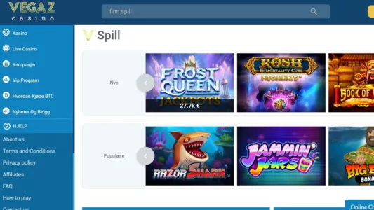 vegaz casino norge omtale 2