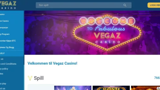 vegaz casino norge omtale