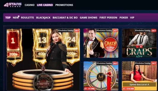 4StarsGames Casino omtale norge 3