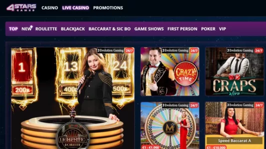 4StarsGames Casino omtale norge 3