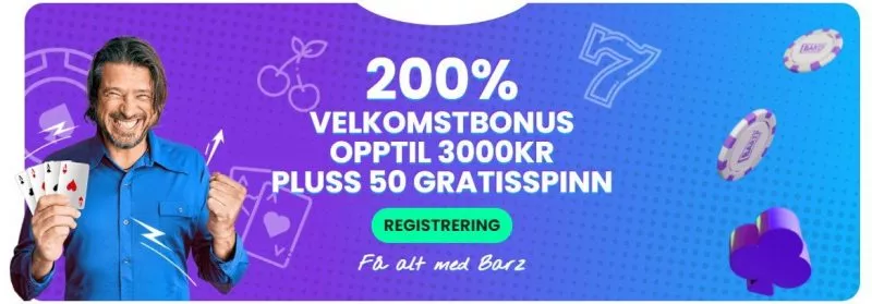 barz casino norge bonus