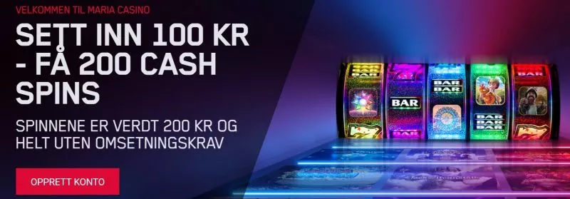 maria casino bonus uten omsetningskrav