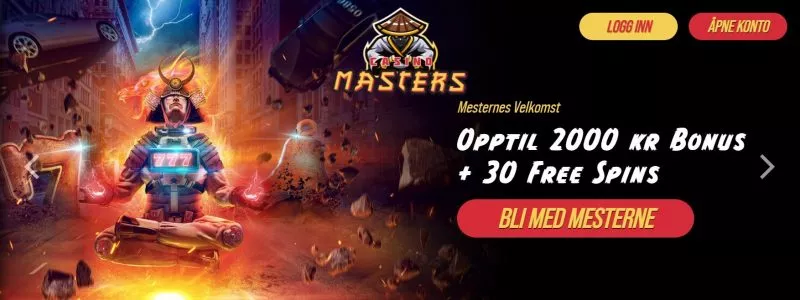 casino masters bonus i norge