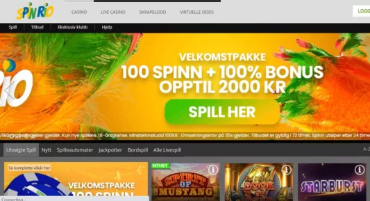 spin rio casino norge omtale