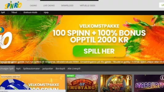 spin rio casino norge omtale