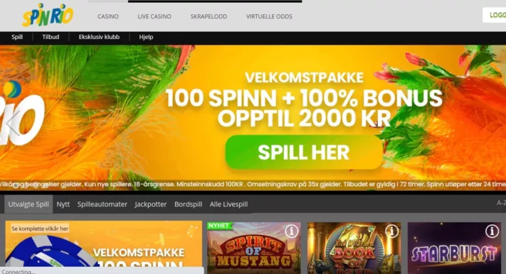 spin rio casino norge omtale