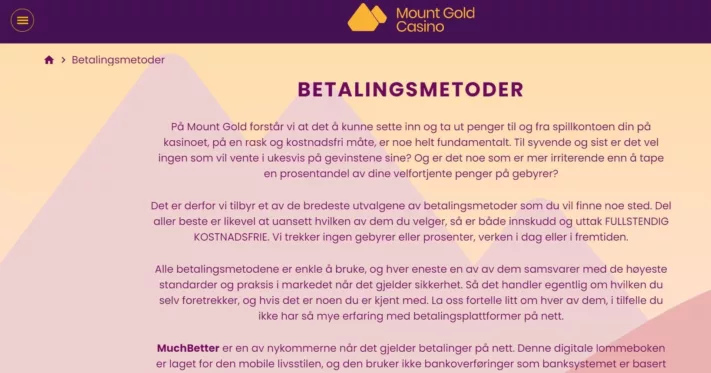 mount gold casino norge 4