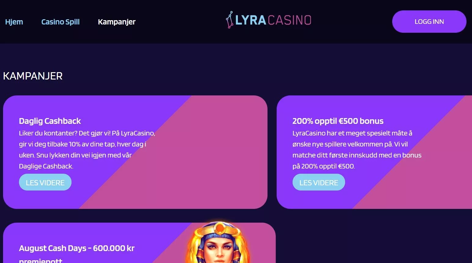 lyra casino norge omtale 2