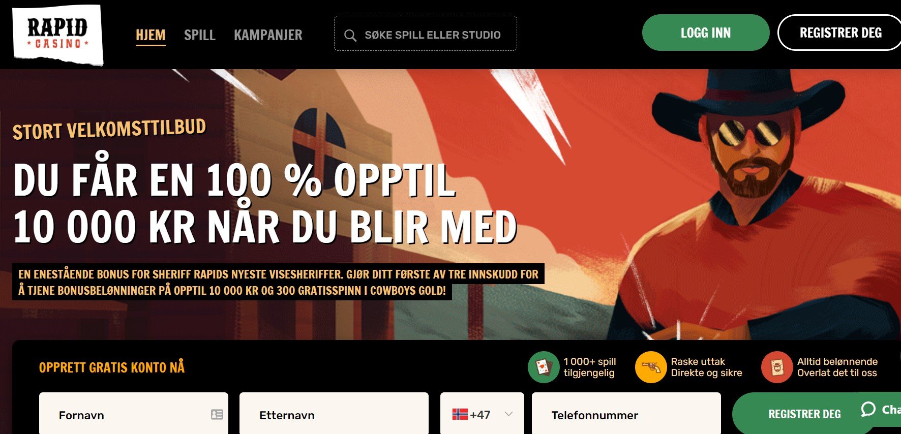 rapid casino norge omtale