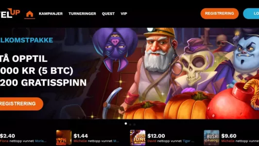 levelup casino norge