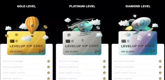 levelup casino norge vip program