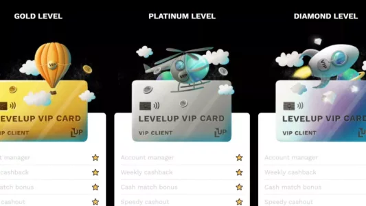 levelup casino norge vip program