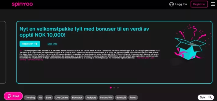 spinyoo casino norge omtale 2