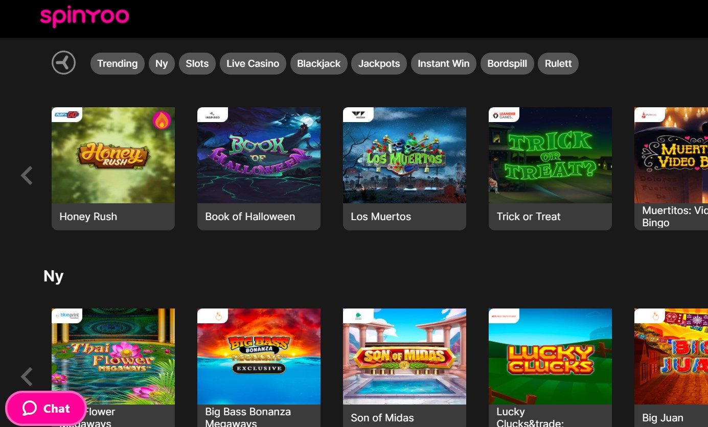 spinyoo casino norge omtale