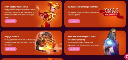 happyspins casino norge omtale