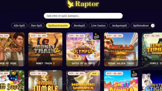raptor casino online norge 3