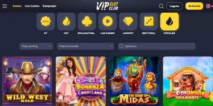 Vipslot club casino norge 2